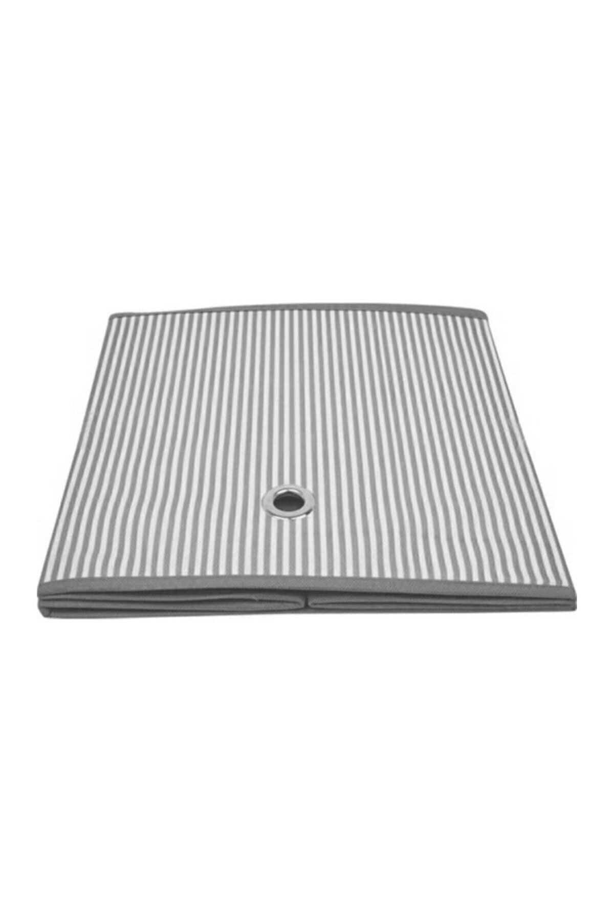 4 Adet Raf Düzenleyici Organizer Kutu Hurç 30x30x30 gri 4