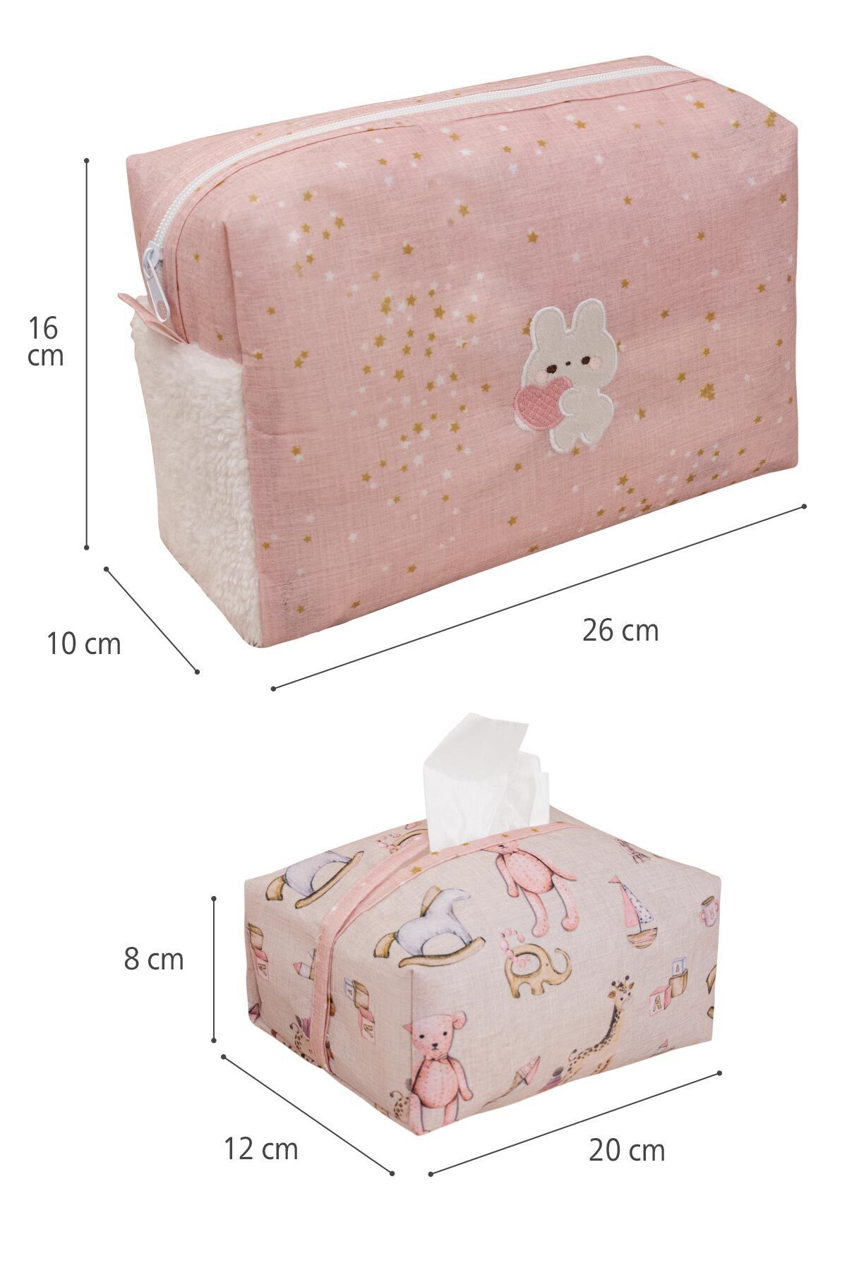 Baby 2 li Çanta İçi Düzenleyici Pembe 6
