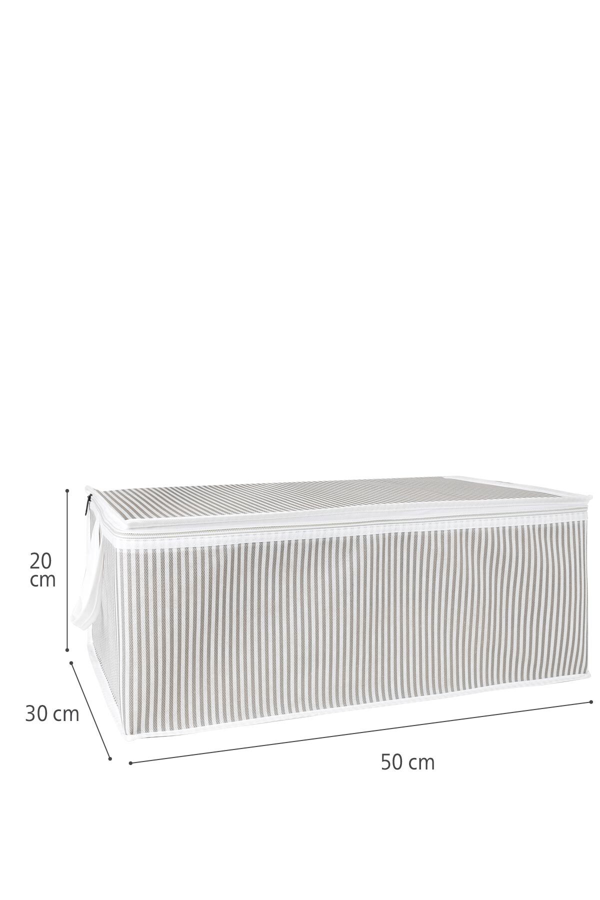 3 Adet Hurç Baskılı Hurç 50 x 30 x 20 cm Yastık Kıyafet Battaniye Hurcu Gri 4