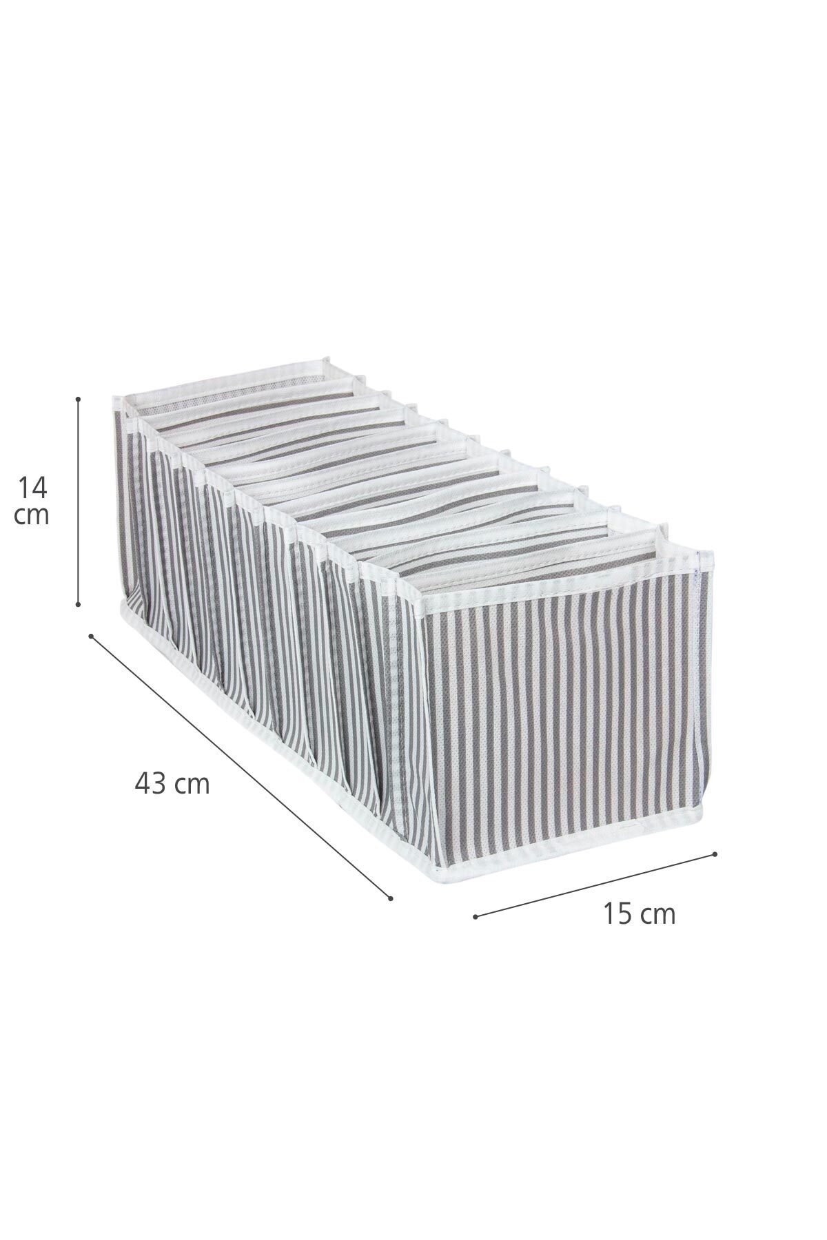 Akordiyon Orgenizer M Medium 15x43x14 CM 4 Adet Gri 4