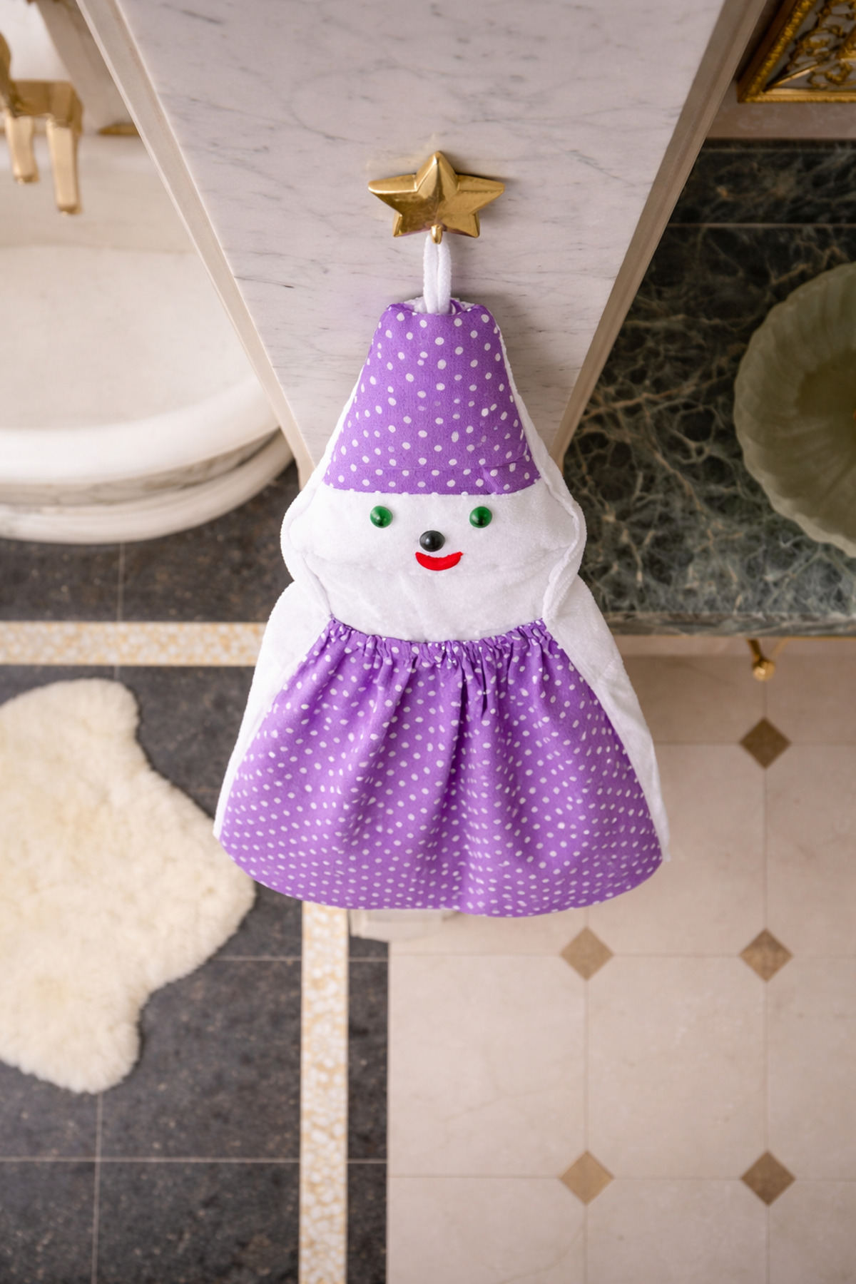 Banyo Dolabı Düzenleyici Trend Organizer Mor Poşetlik 3