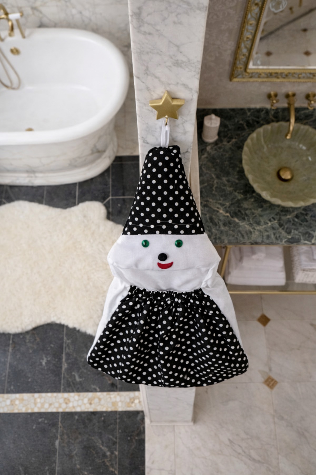 Banyo Dolabı Düzenleyici Trend Organizer Siyah Poşetlik 3
