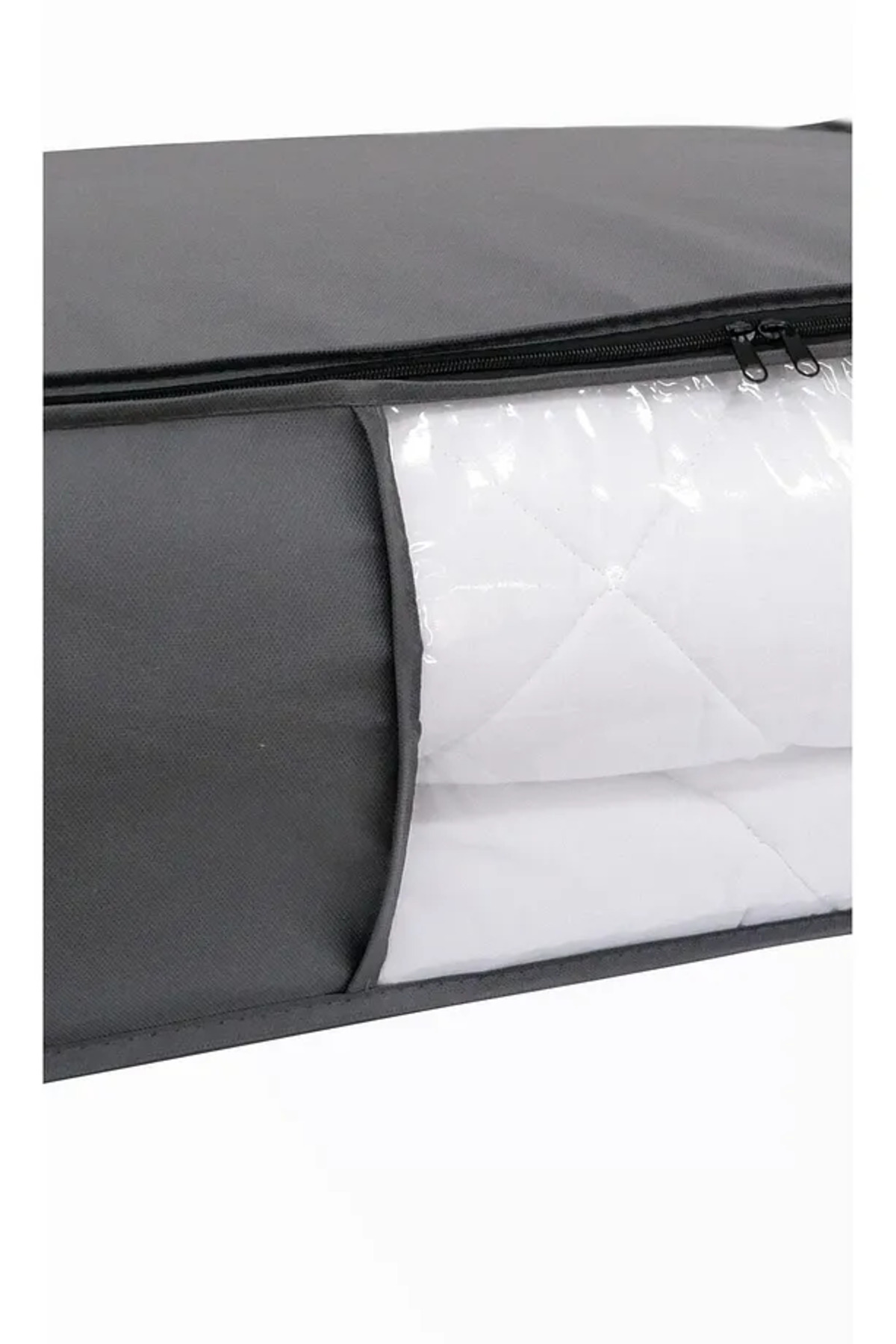 3 Adet Pencereli Düzenleyici Organizer Hurç Seti 64x45x22 Antrasit 5