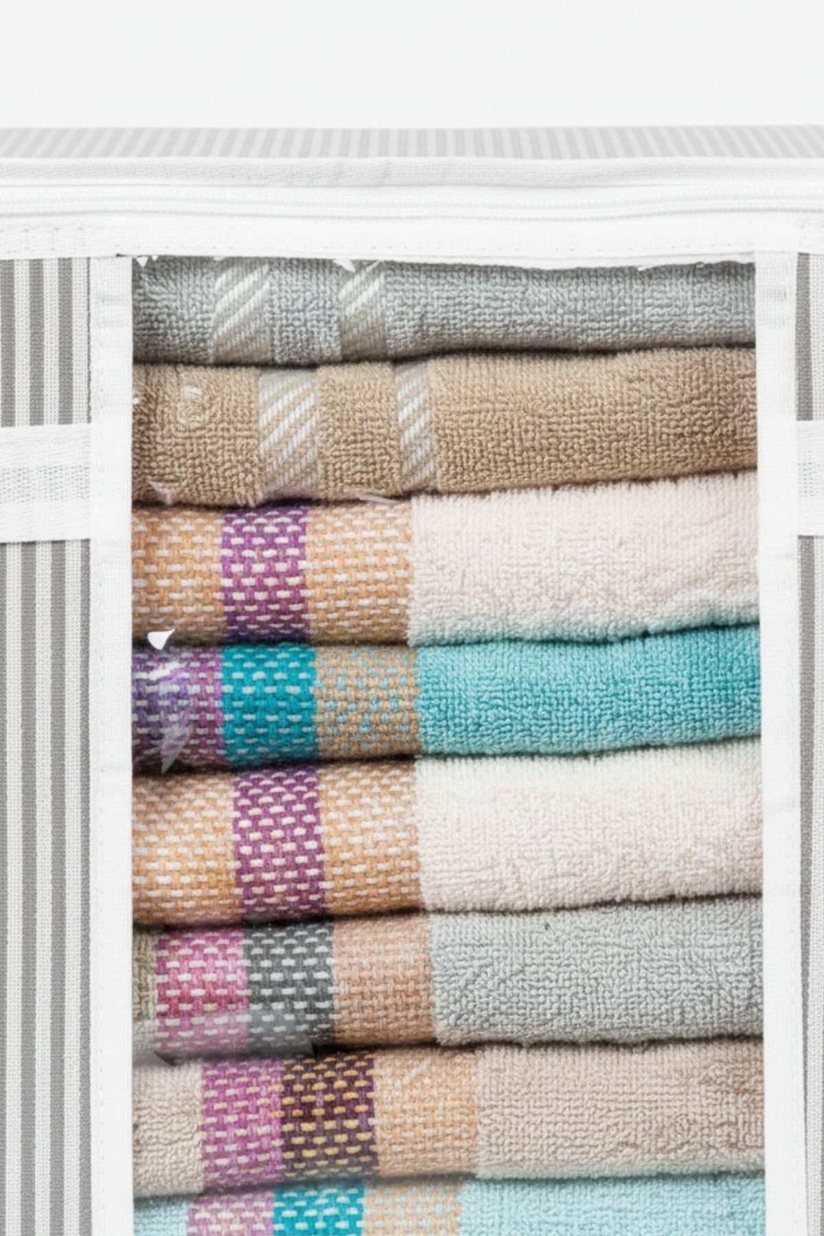 Pencereli Dolap İçi Düzenleyici Organizer Hurç 45x40x30 GRİ 6
