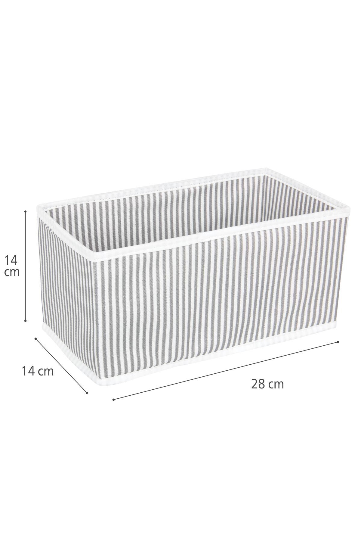 4 Lü Dolap İçi Raf Çekmece Düzenleyici Organizer Kutu Set Gri 7