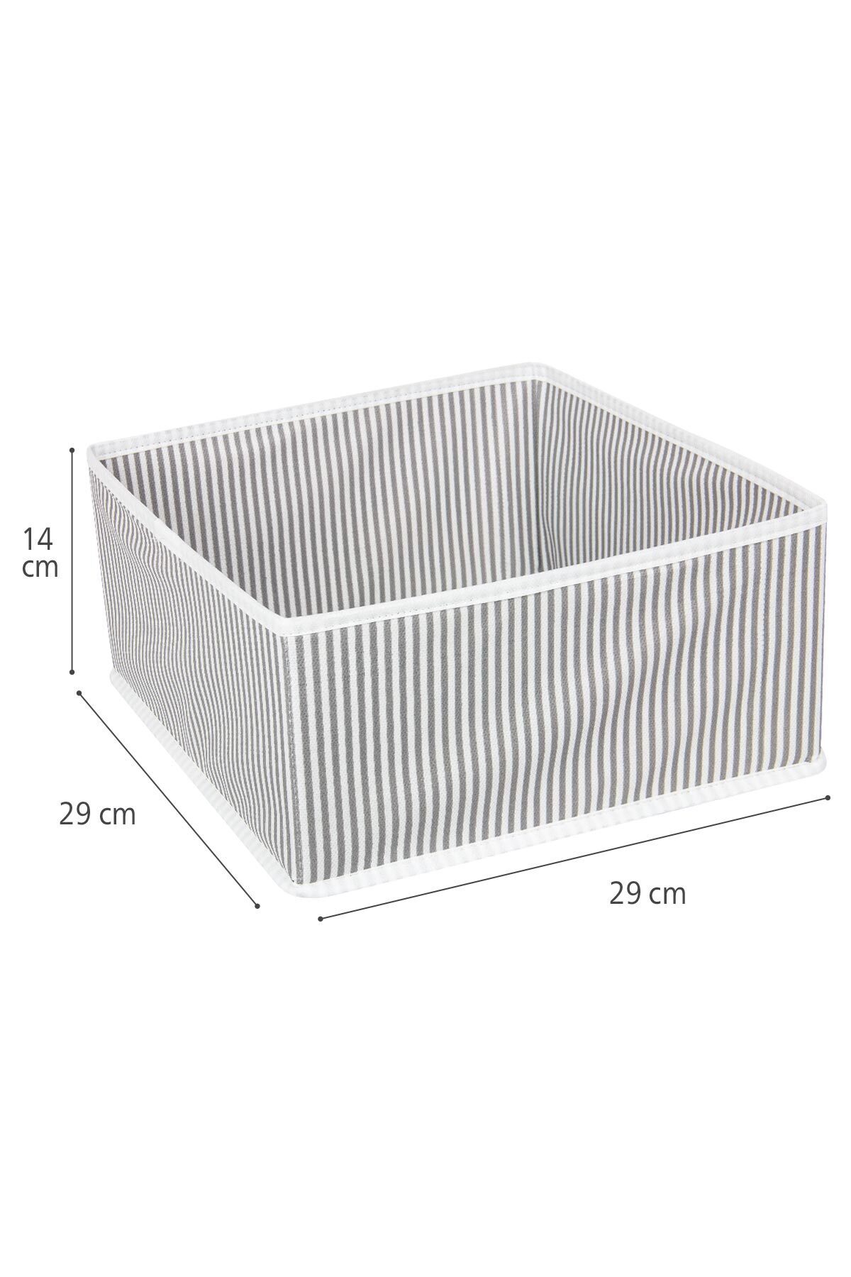 4 Lü Dolap İçi Raf Çekmece Düzenleyici Organizer Kutu Set Gri 6