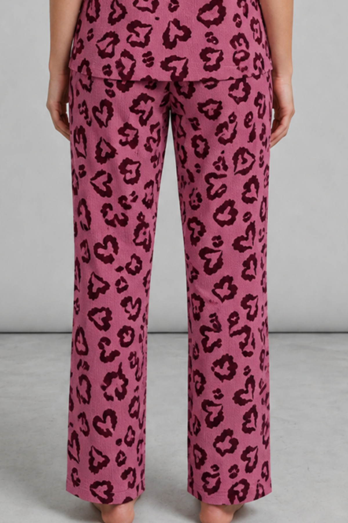 Kadın Kısa Kollu Rahat Mor Pijama Takımı 4734 6