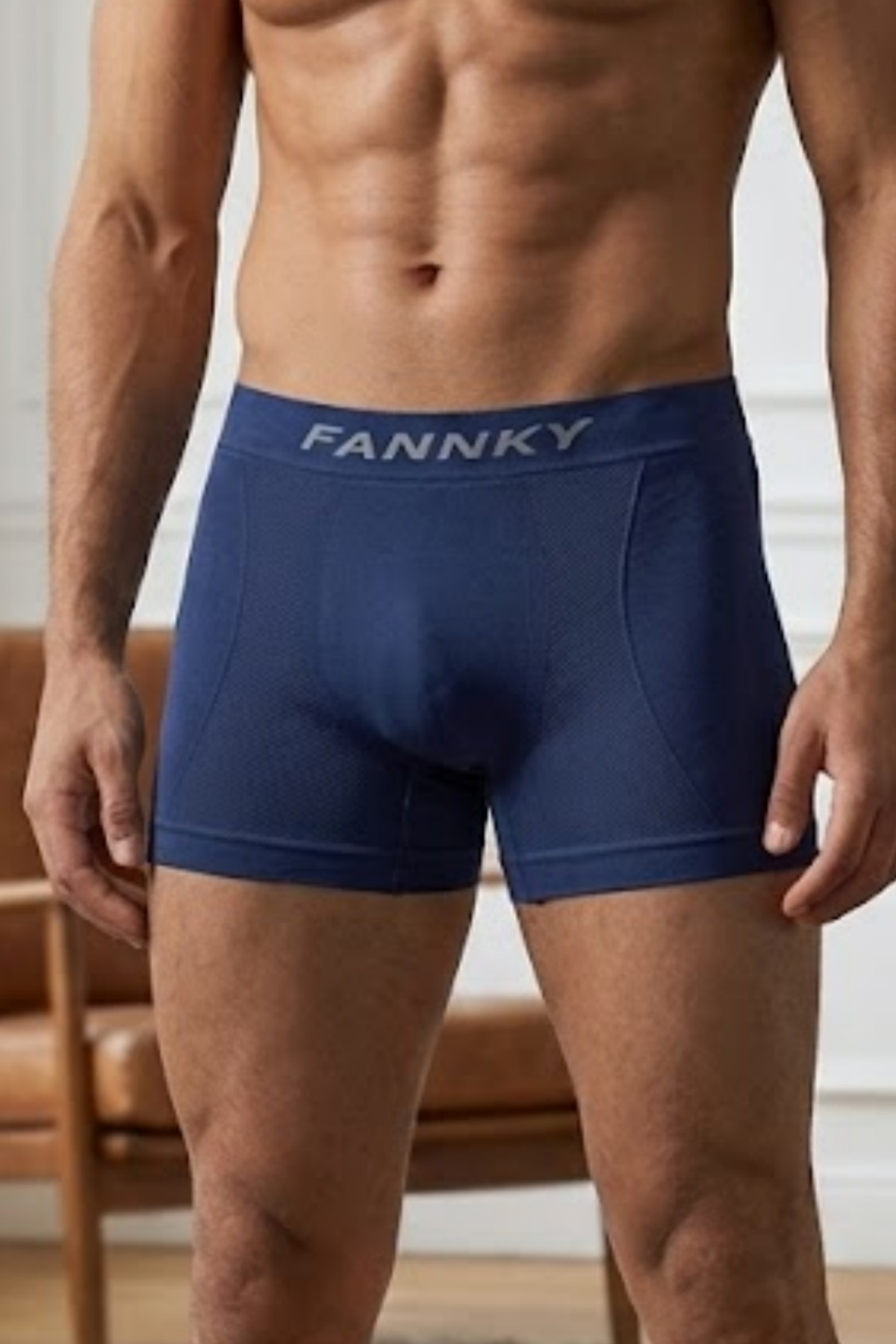 Erkek Rahat Esnek Seamless 2 Li Boxer Krem 6