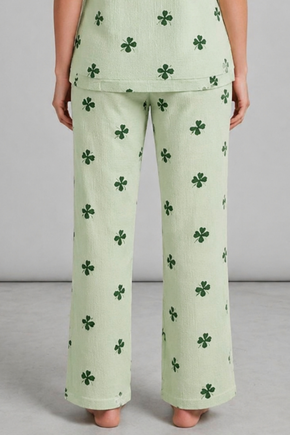 Kadın Kısa Kol Comfort Yeşil Pijama Takımı 4724 6