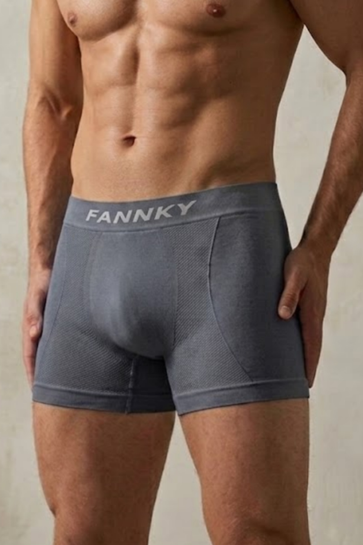 Erkek Casual Comfort Günlük Gri Boxer 3