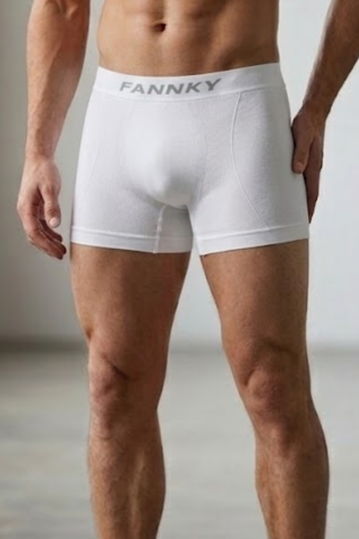 Erkek Trend Nefes Alan Relaxed Beyaz Boxer 3