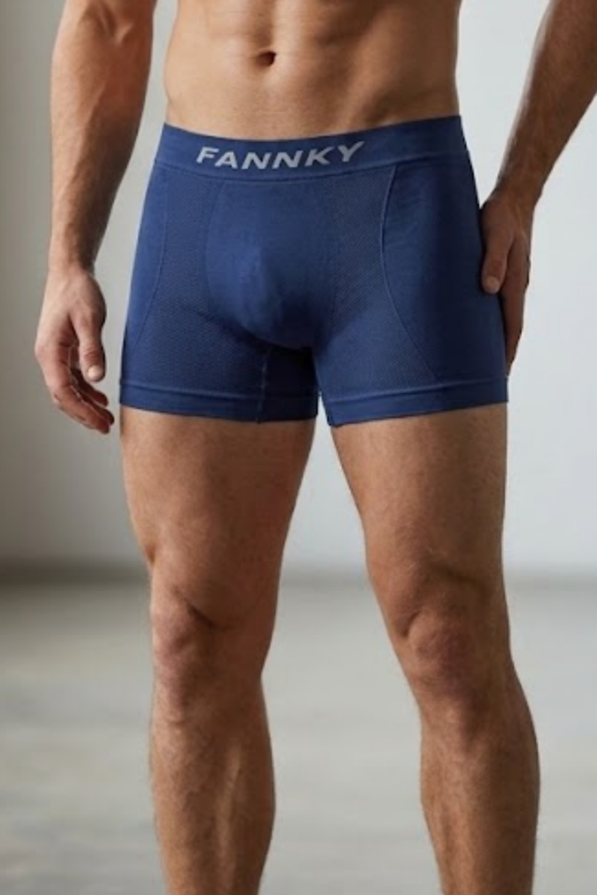 Erkek Trend Nefes Alan Relaxed Lacivert Boxer 5