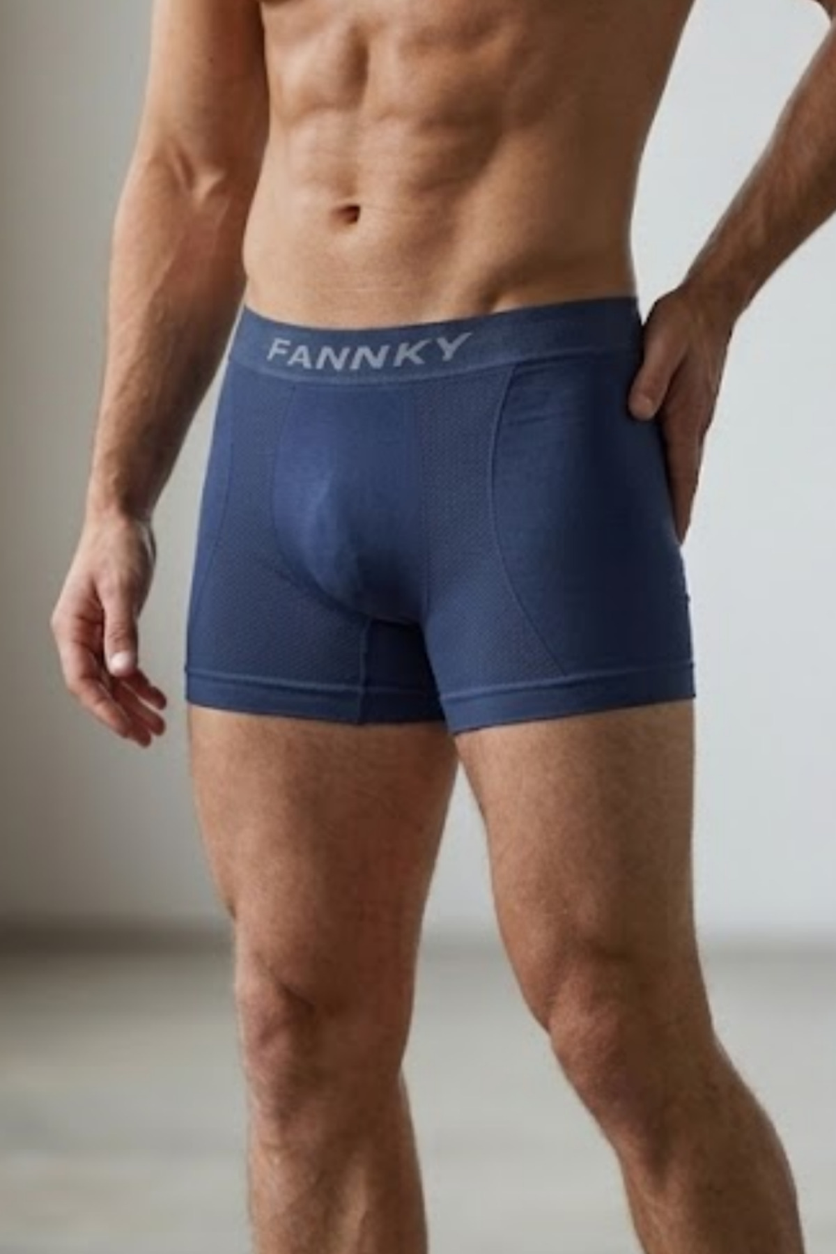 Erkek Trend Nefes Alan Relaxed Lacivert Boxer 3