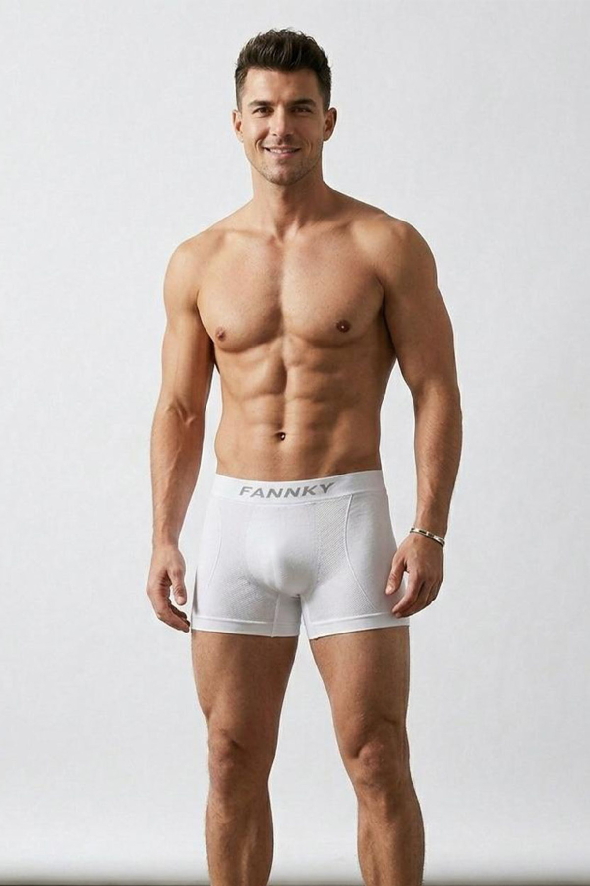 DİKİŞSİZ NEFES ALABİLEN RAHAT BOL KESİM ERKEK BOXER 2014 Beyaz 3