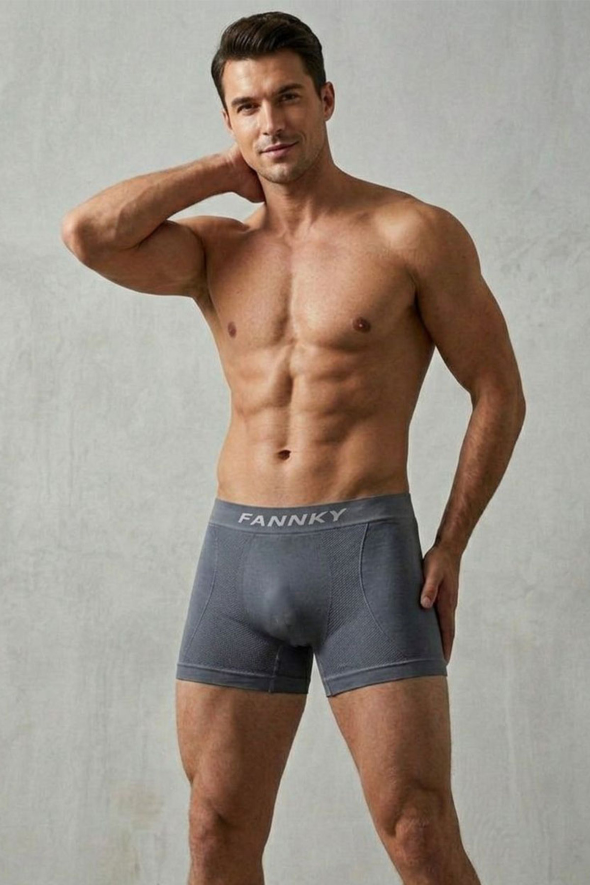 DİKİŞSİZ NEFES ALABİLEN RAHAT BOL KESİM ERKEK BOXER 2014 Gri 4