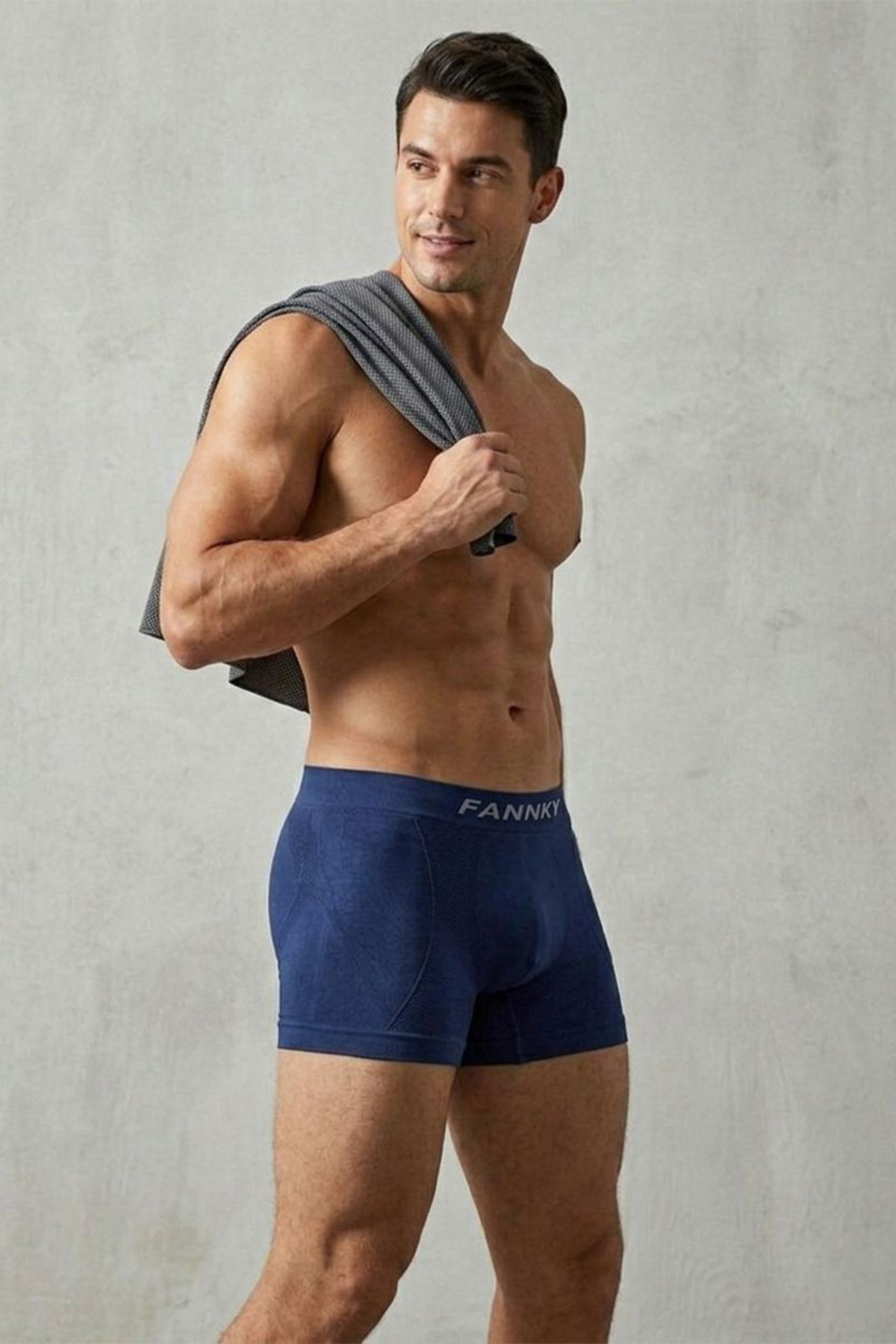 DİKİŞSİZ NEFES ALABİLEN RAHAT BOL KESİM ERKEK BOXER 2014 Lacivert 4