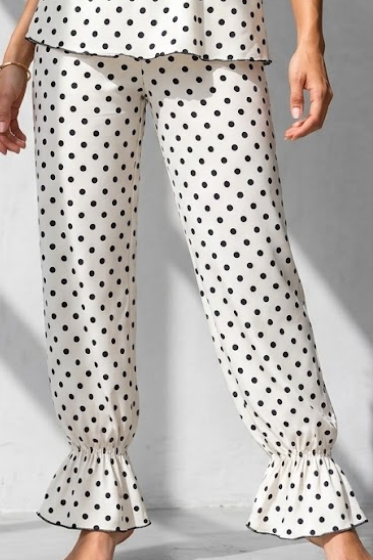 Kadın Regular Kesim Sezonsuz Beyaz Pijama Takımı 4