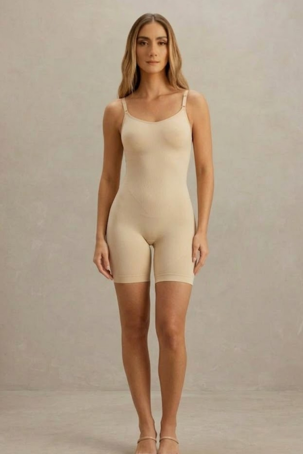 Kadın Kalp Yaka Sportif İncelten Etki Ten Body 3