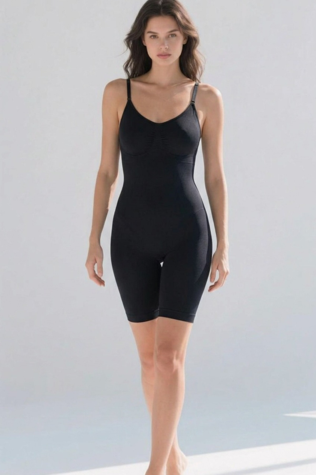Kadın Bel Bacak Sıkılaştıran SİYAH Full Body 6