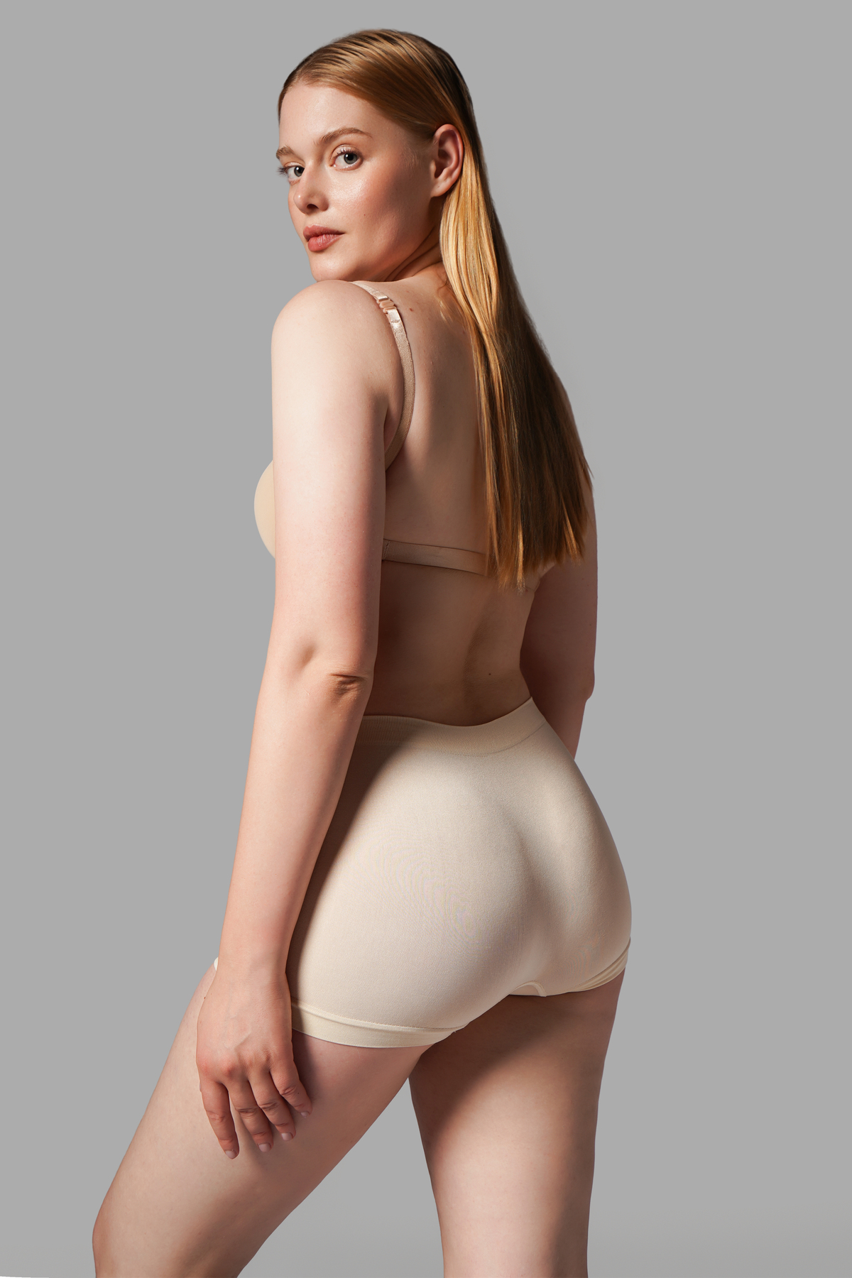 KADIN BOXER Toparlayıcı İz Yapmayan Seamless Örme BOXER 2001 Bej 5