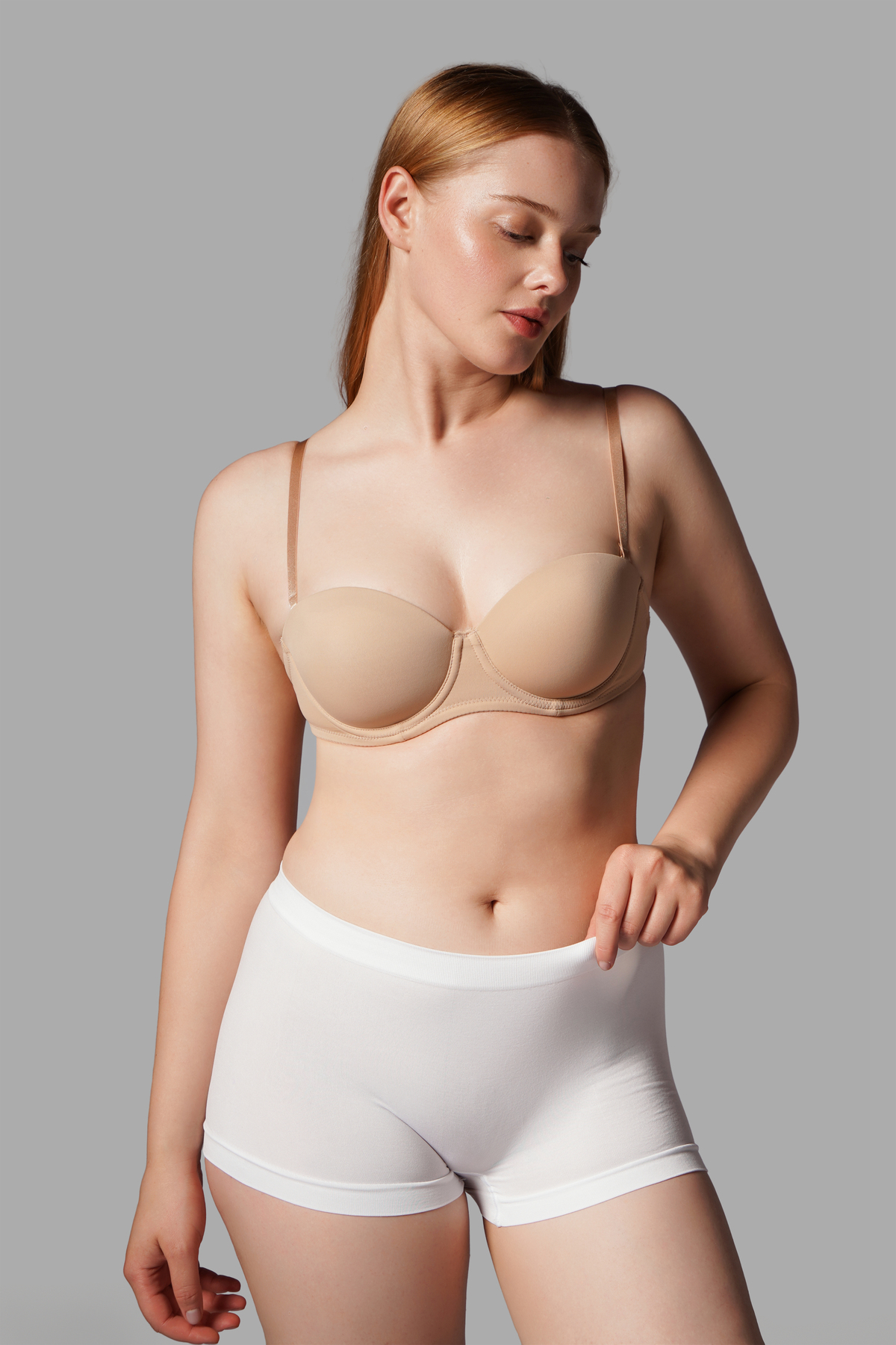 KADIN BOXER Toparlayıcı İz Yapmayan Seamless Örme BOXER 2001 Beyaz 5