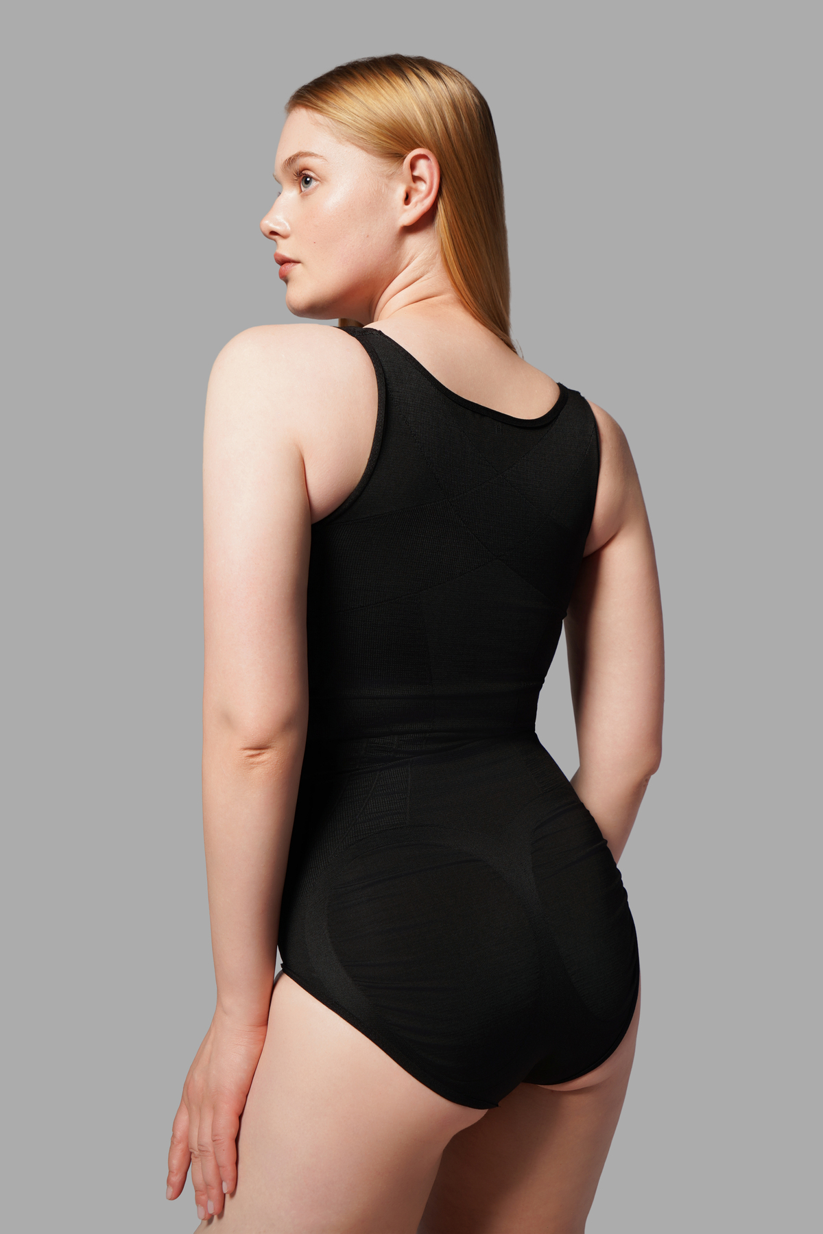 Kalın Askılı Agraflı Body Slip 9064 Siyah 4