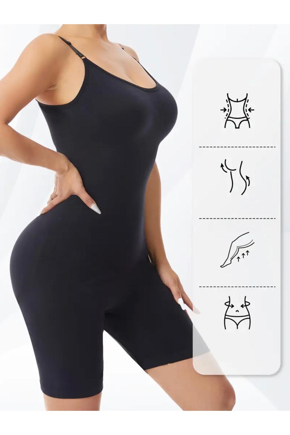 toparlayıcı sıkılaştırıcı tam boy korse 9050 Siyah 4