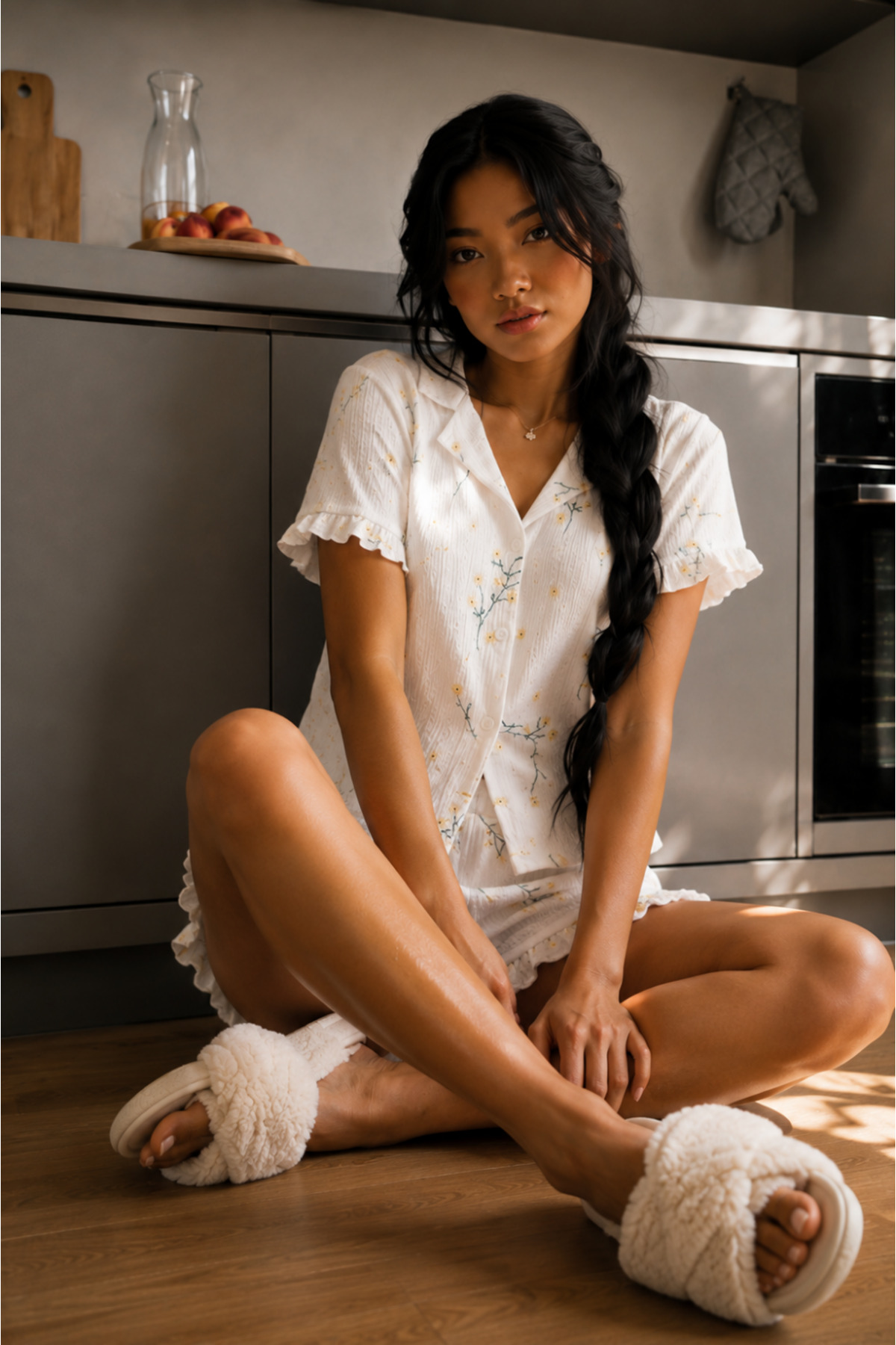 Kadın Cool Elastanlı Çok Renkli Pijama Takımı 5