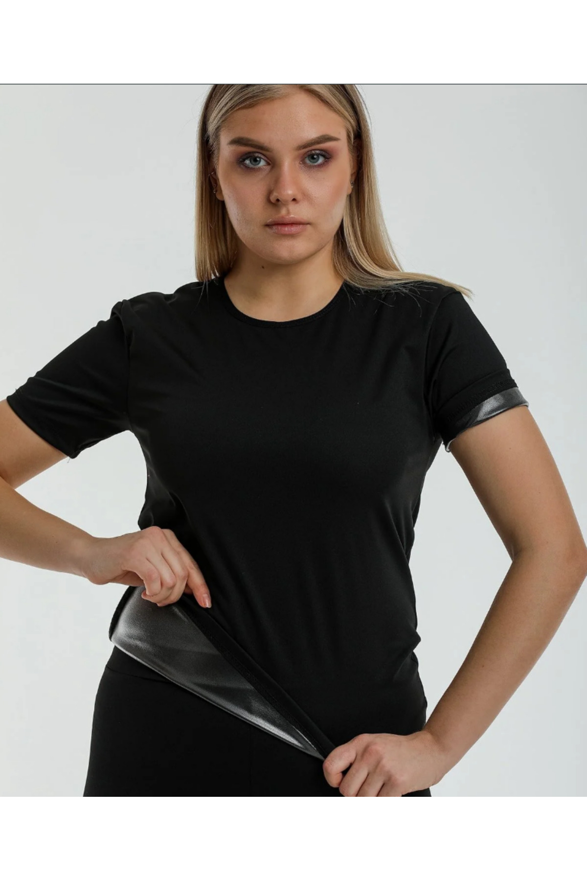 Zayıflatan Incelten Termal Vücut Şekillendirici Sauna Body Korse 4413 koyu siyah 6