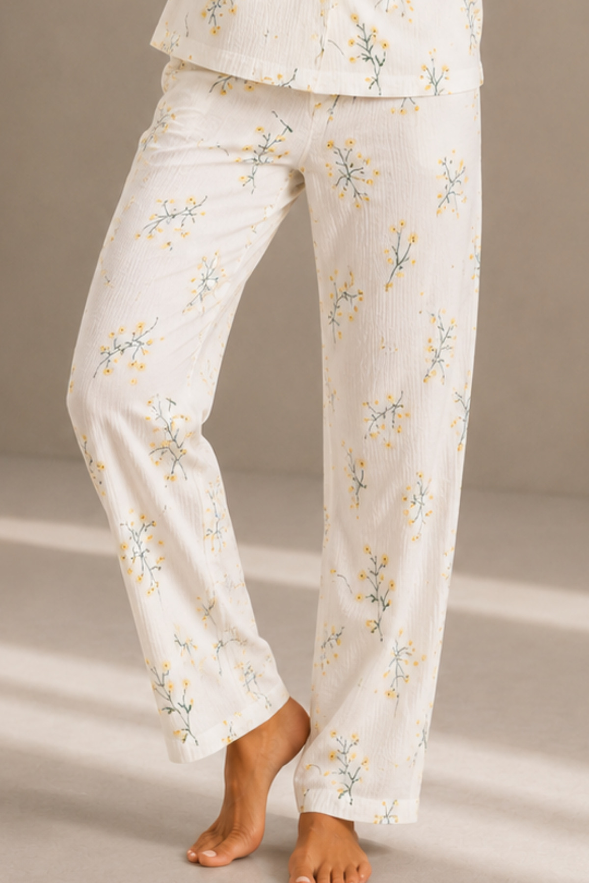 Kadın Kısa Kol Rahat Kalıp Şık Çok Renkli Pijama Takımı 4