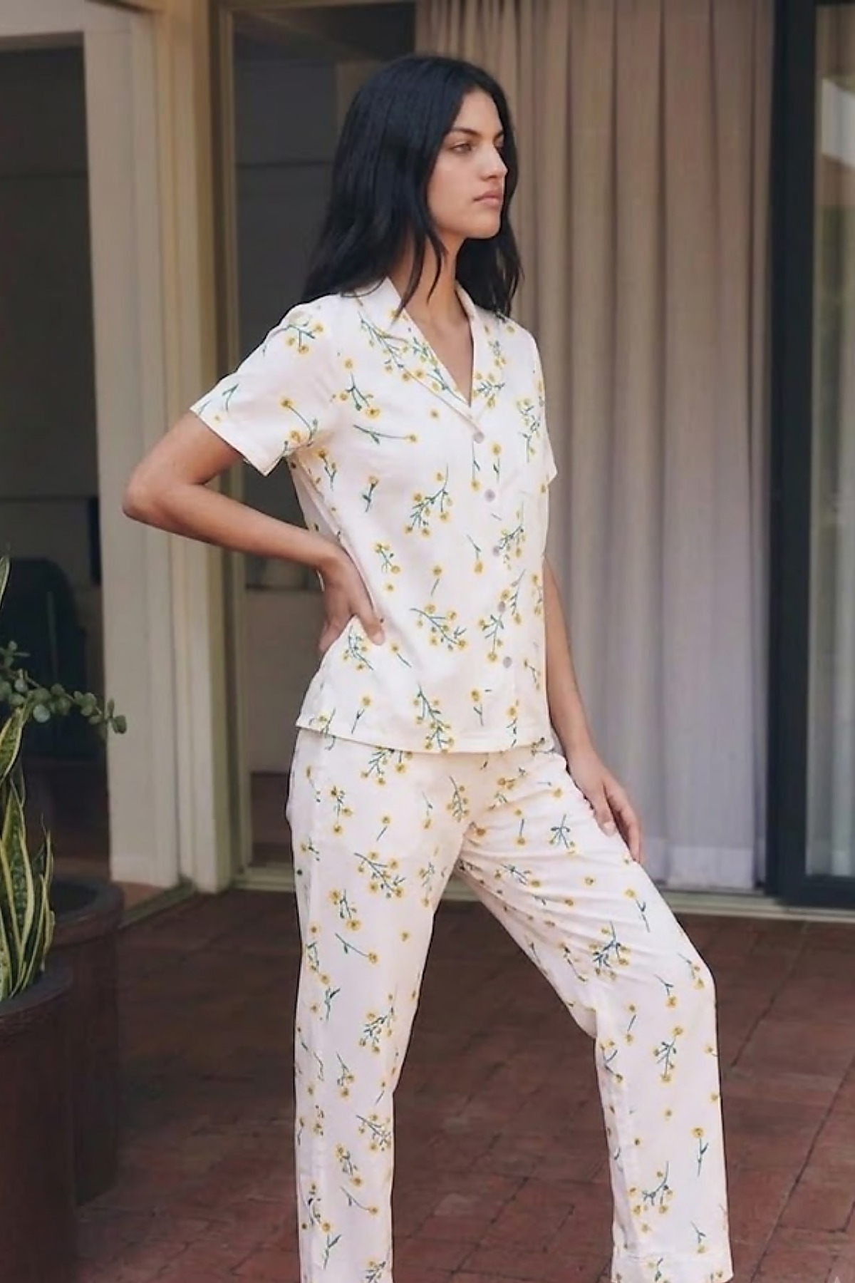 Viskon Karışım Homewear Çok Renkli Pijama Takımı 5