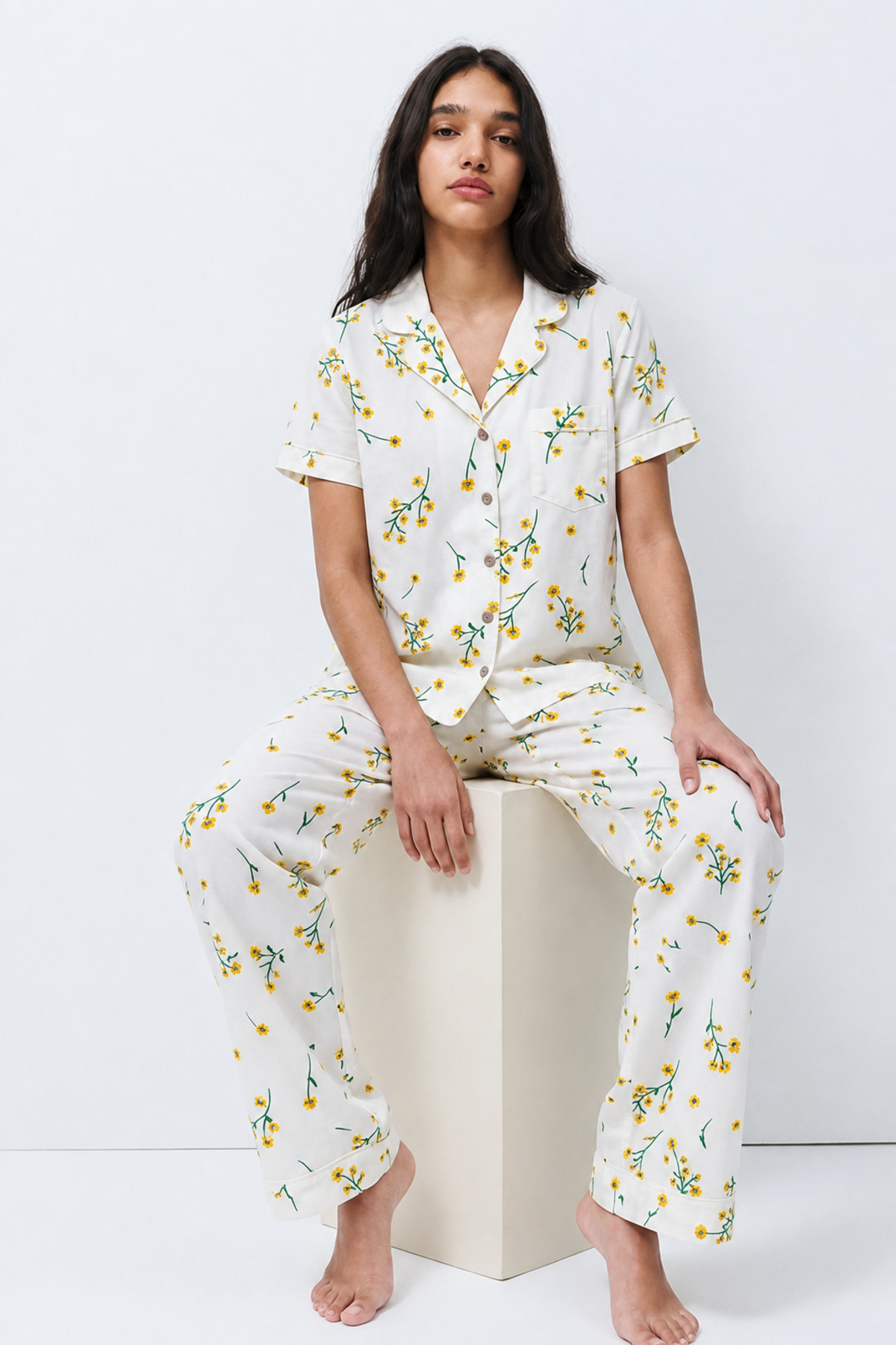 Standart Boy Elastanlı Çok Renkli Pijama Takımı 3