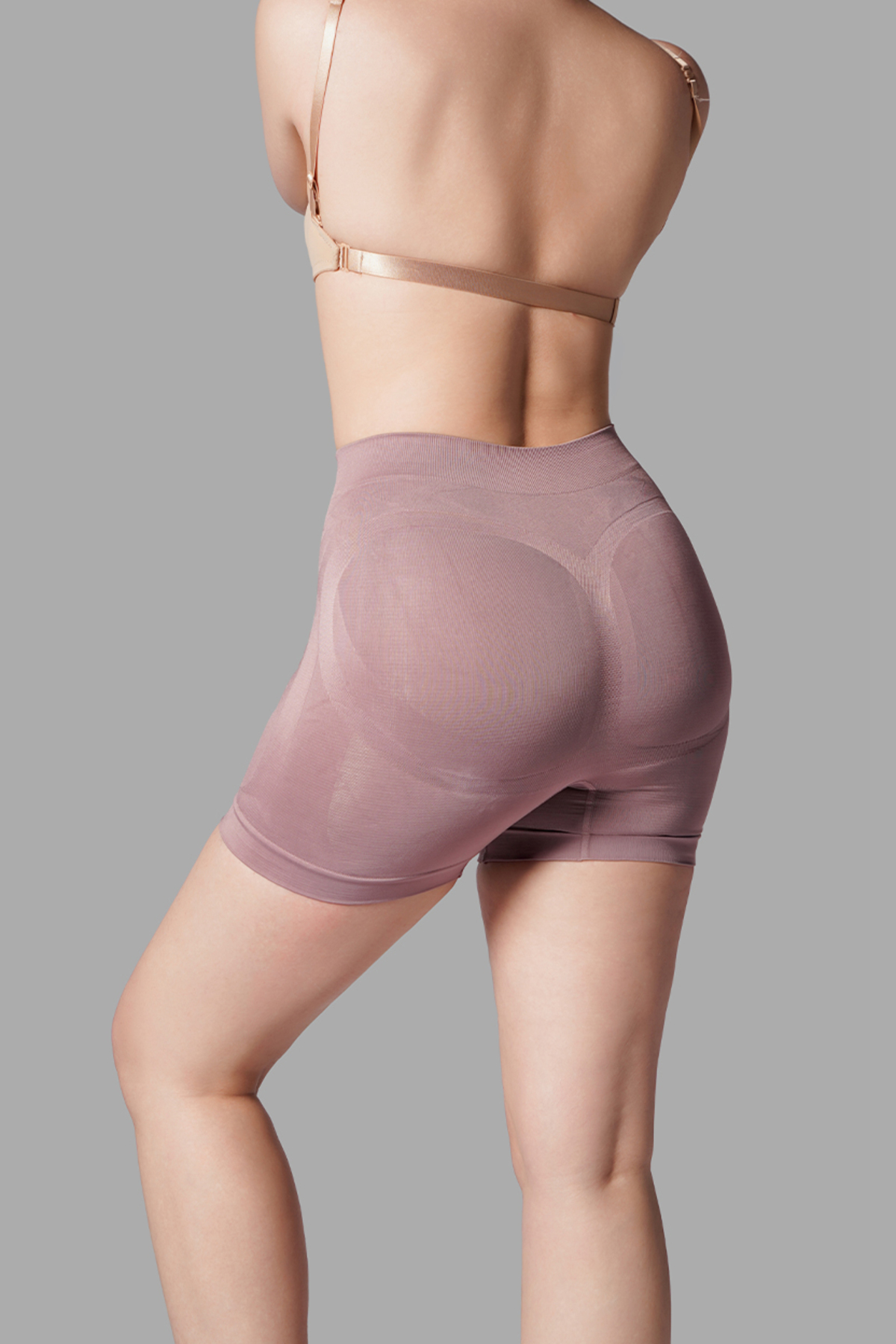 Push Up Seamless Dikişsiz Popo Şekillendirici Kısa Paçalı Korse 2064 Gül Kurusu 6