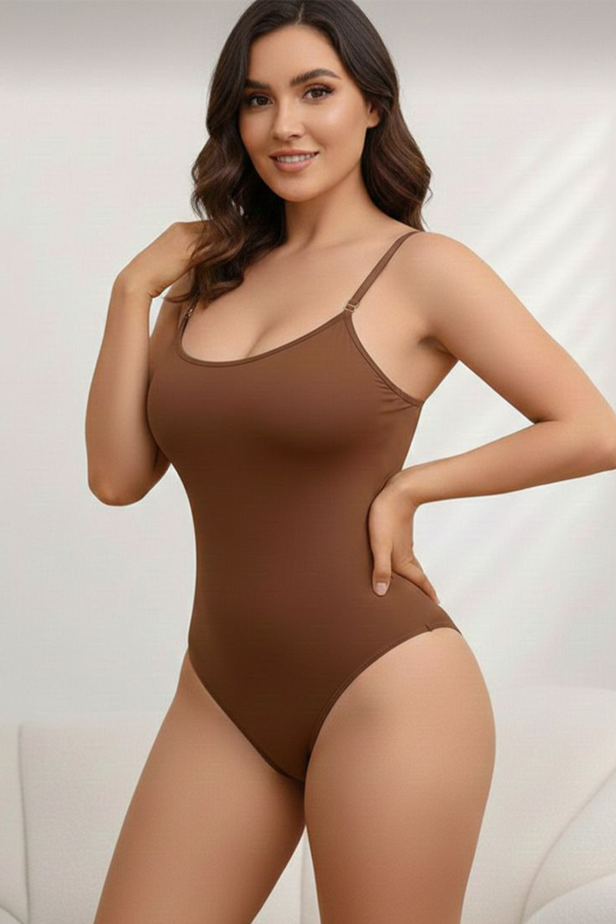sıkılaştırıcı toparlayıcı zıbın string korse 9052 Kahverengi 4